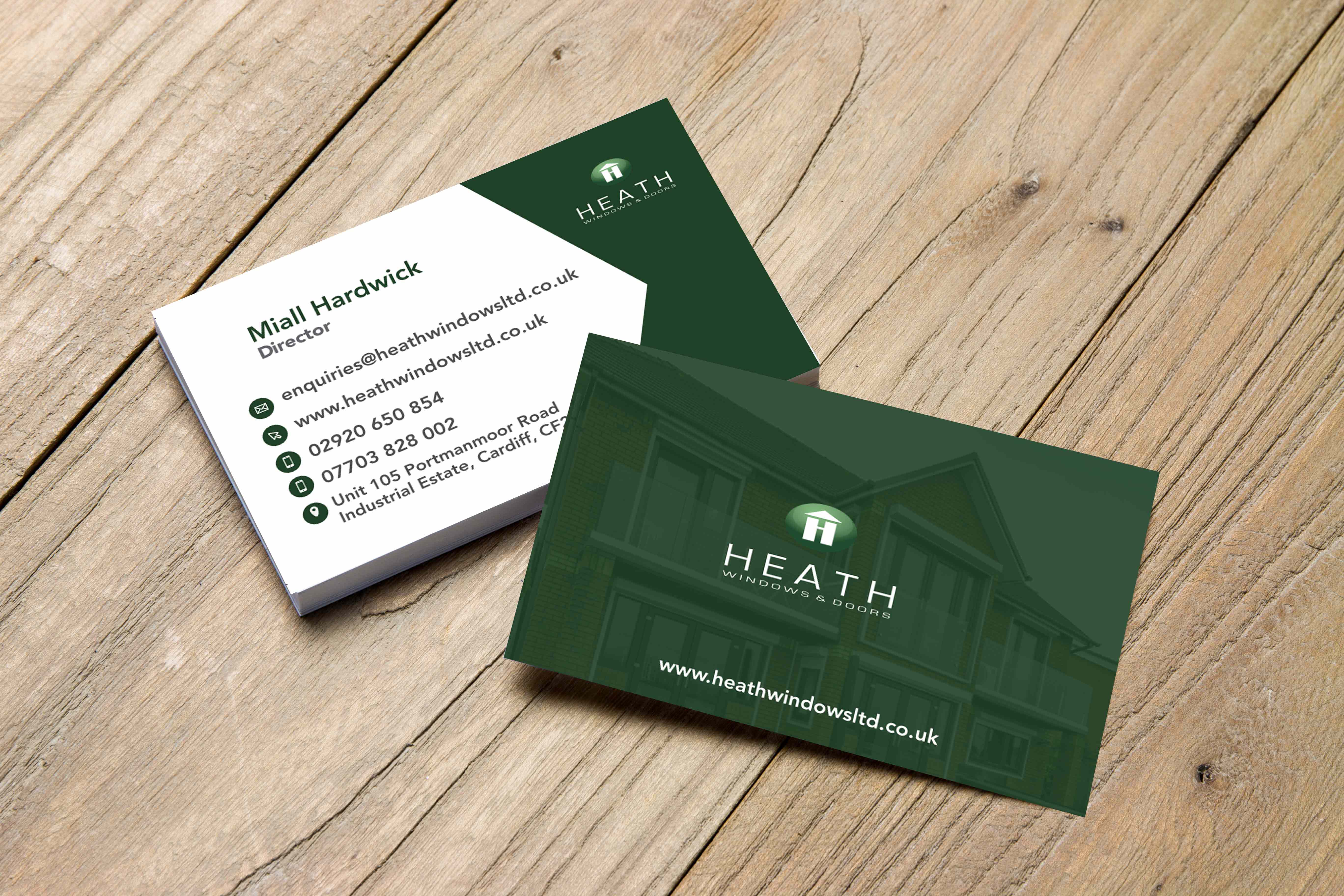 heath business card