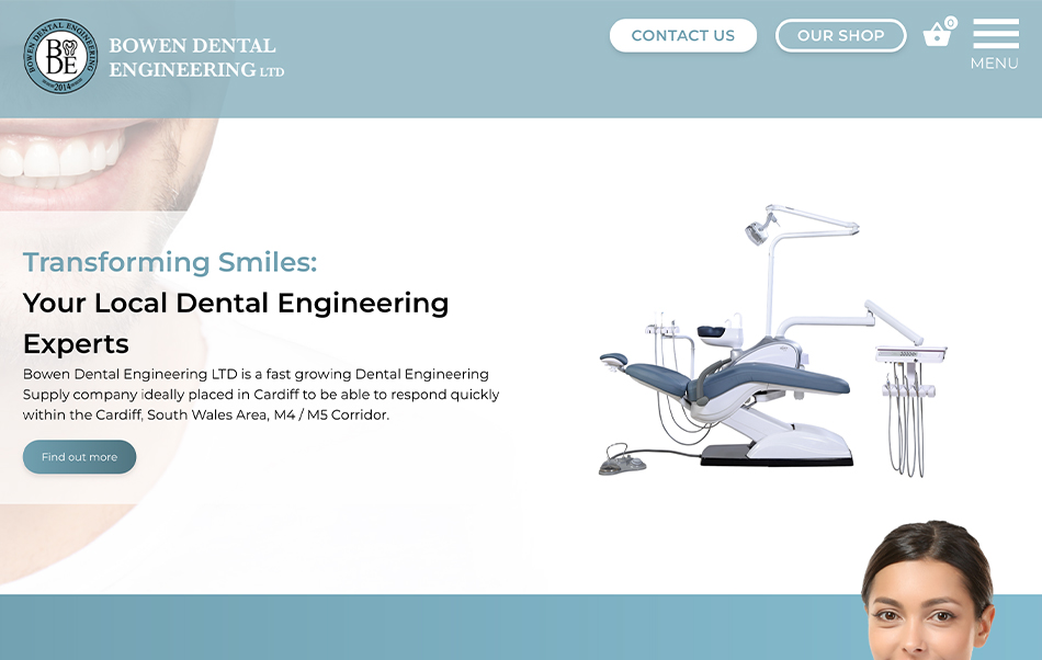 dental web design website