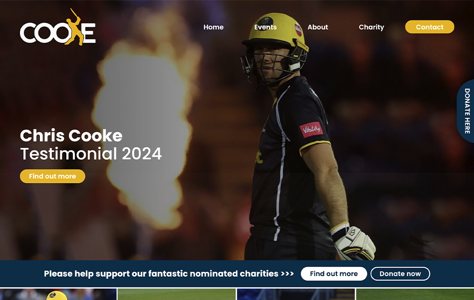 Sports Cricket web design website