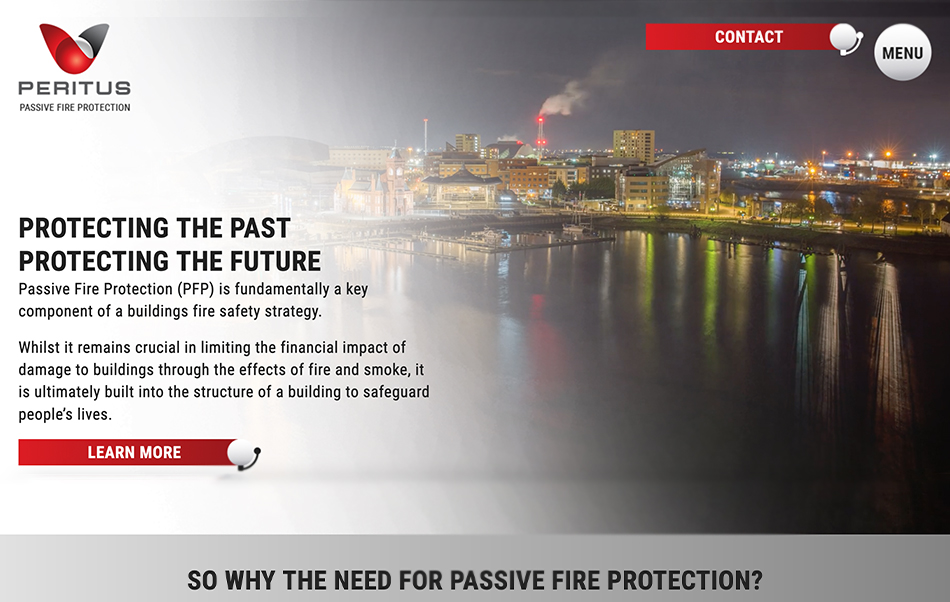 Fire prevention web design website